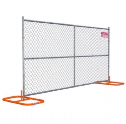 Chain link temporary fence